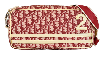 Oblique Trotter, &pound;495, Handbags, Red/White, Canvas, Front view